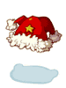Twin Santa hat